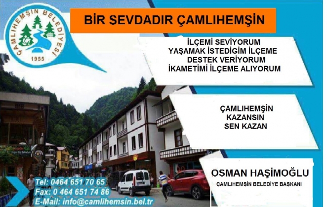 BİR SEVDADIR ÇAMLIHEMŞİN