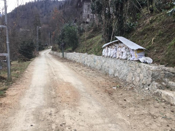 KAPLICA MAHALLESİ TAŞ DUVAR YAPIMI BİTMİŞTİR