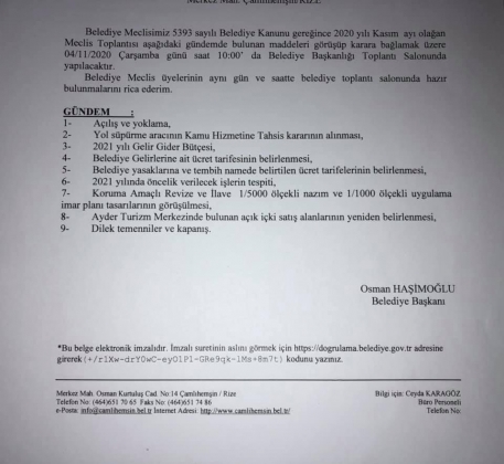 MECLİS TOPLANTISI