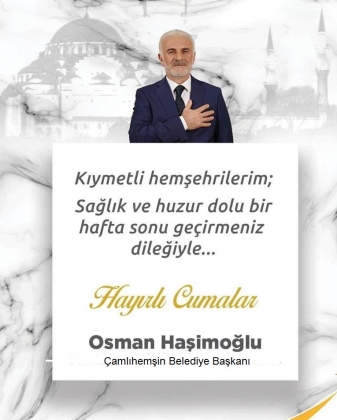 CUMANIZ MÜBAREK OLSUN