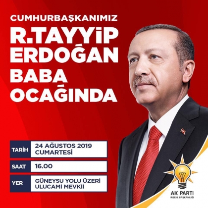 ÇUMHURBAŞKANIMIZ RİZE,YE GELİYOR