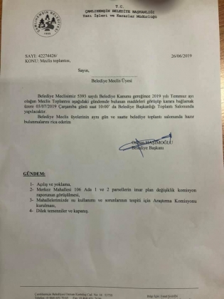 TEMMUZ AYI MECLİS TOPLANTISI